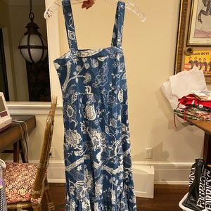 Faherty Maxi Floral Print Dress